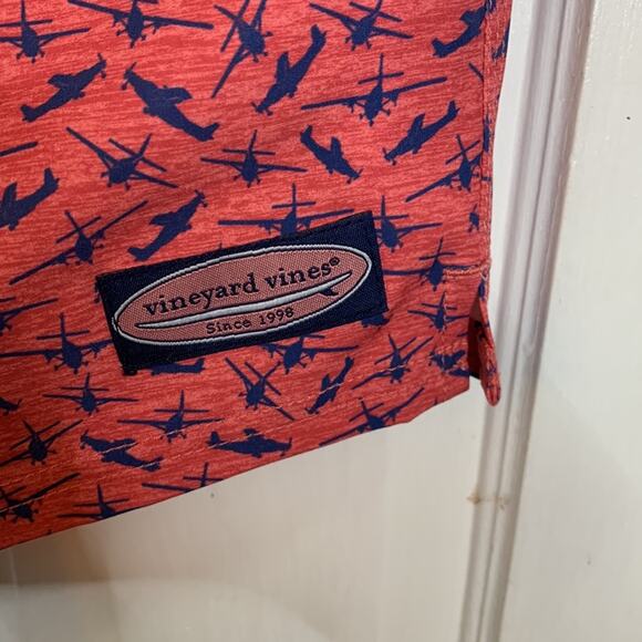 Vineyard Vines 7 Inch Airplane Printed Chappy Swim Trunks Shorts M-116 Sz XS - Picture 3 of 10